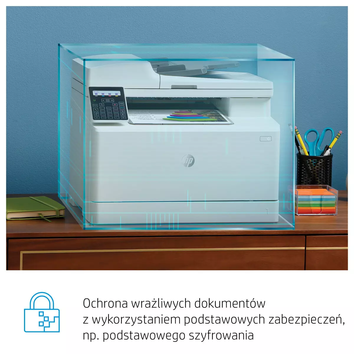 MFP M183fw ochrona danych 